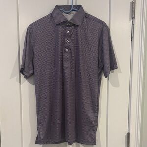 Collars & Co Mens Semi Spread Collar Polo Short Medium